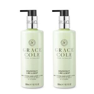 Lot 2pc New GRACE COLE Grapefruit, Lime & Mint Softening Hand Lotion 300ml 10oz